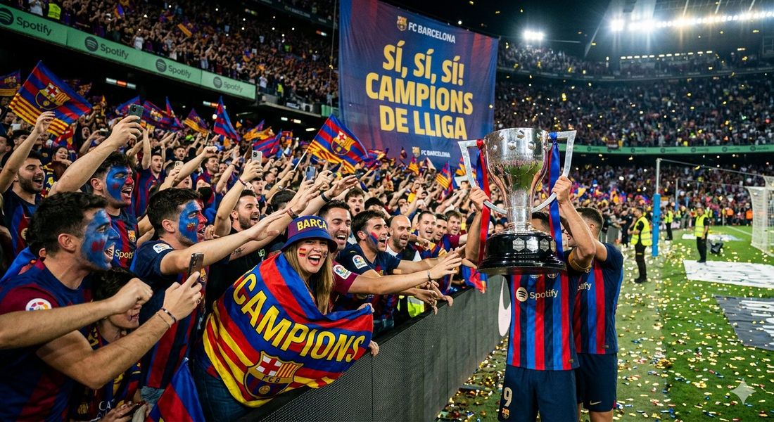 🏆 Kings of Spain: FC Barcelona Clinch Back-to-Back La Liga Titles!