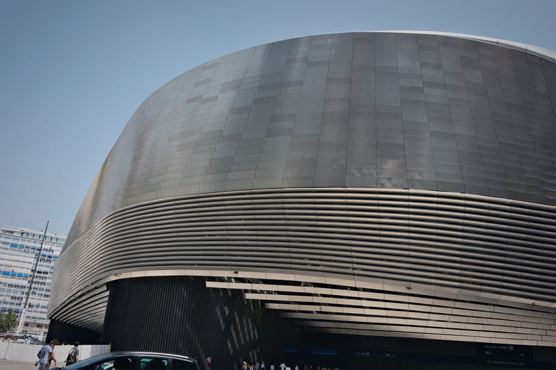 Exterior of the Santiago Bernabeu stadium in Madrid, home of Real Madrid