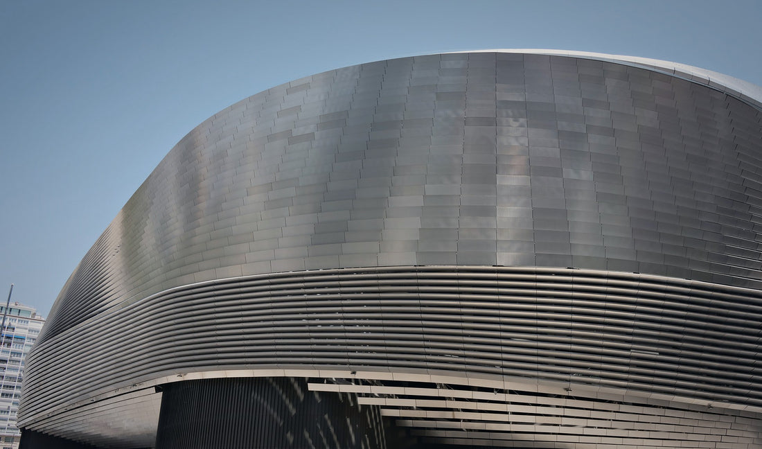 Exterior view of the Santiago Bernabeu stadium in Madrid