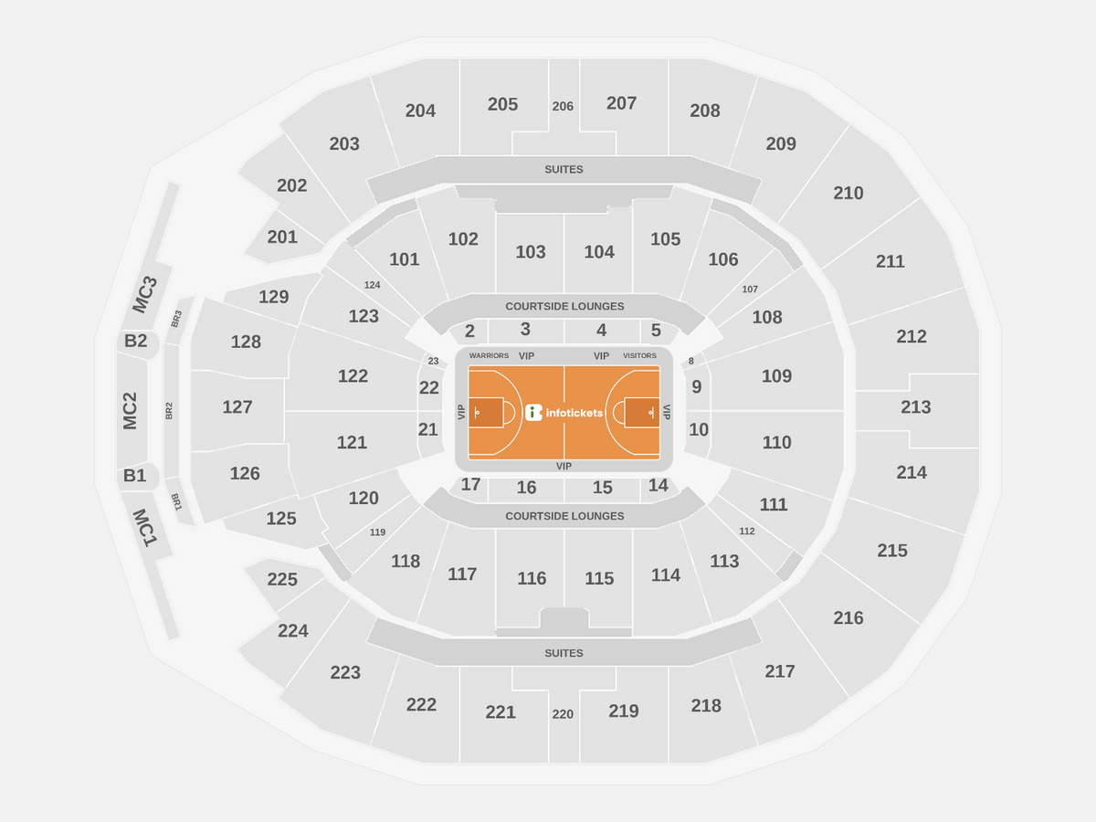 Seating Chart Golden State Warriors Tickets