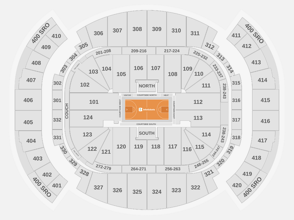 Seating Chart Miami Heat Tickets