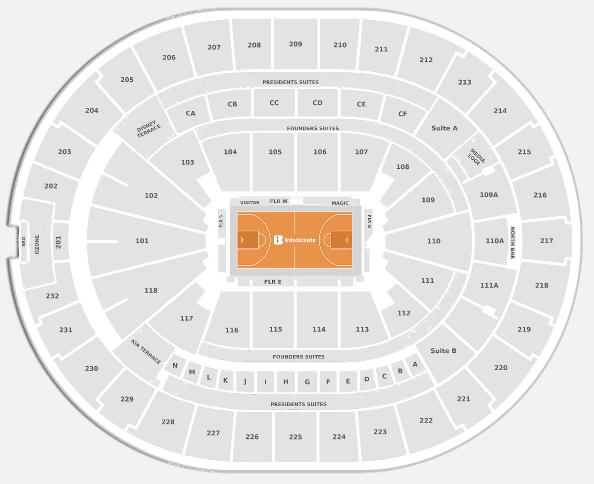 Seating Chart Orlando Magic Tickets