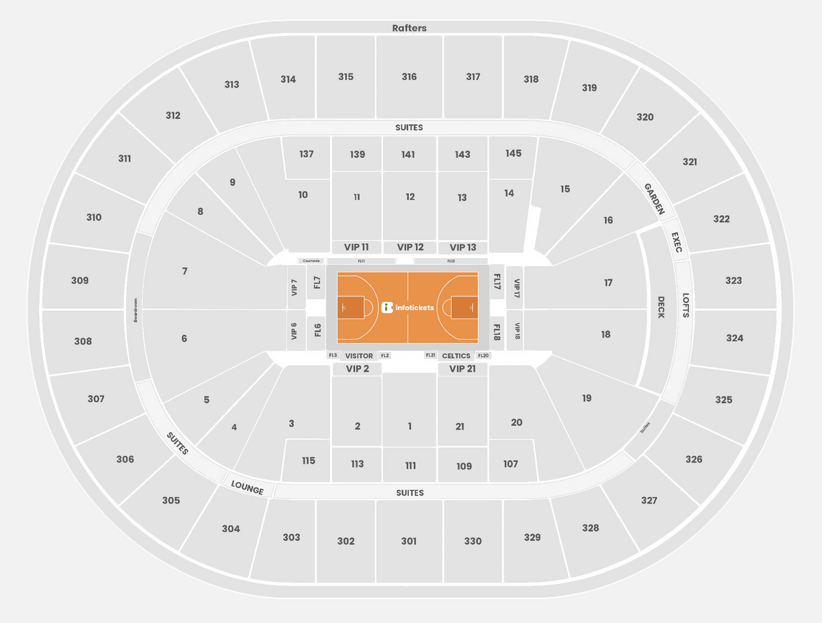 Seating Chart Boston Celtics Tickets