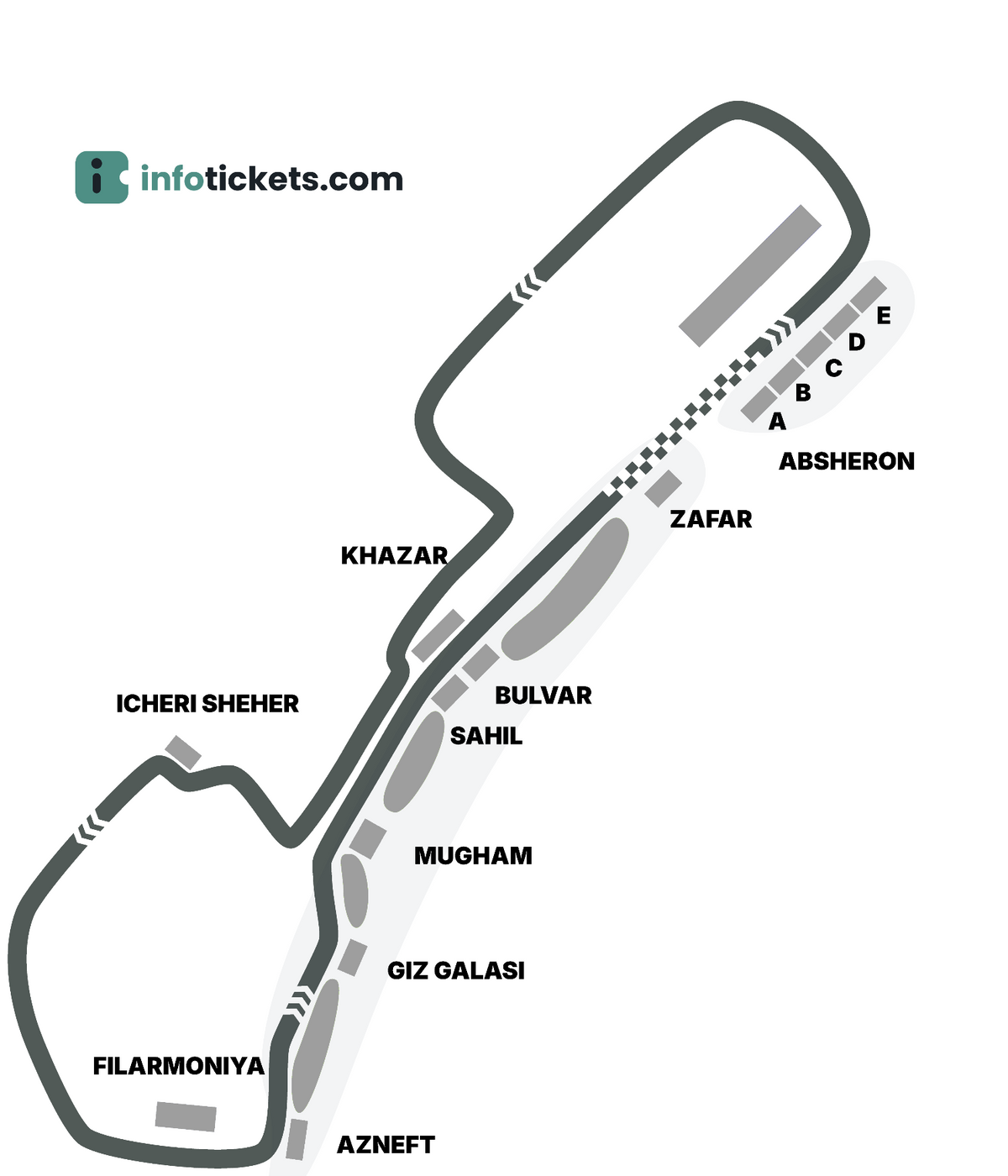 Seating Chart Azerbaijan F1 GP 2026 Tickets
