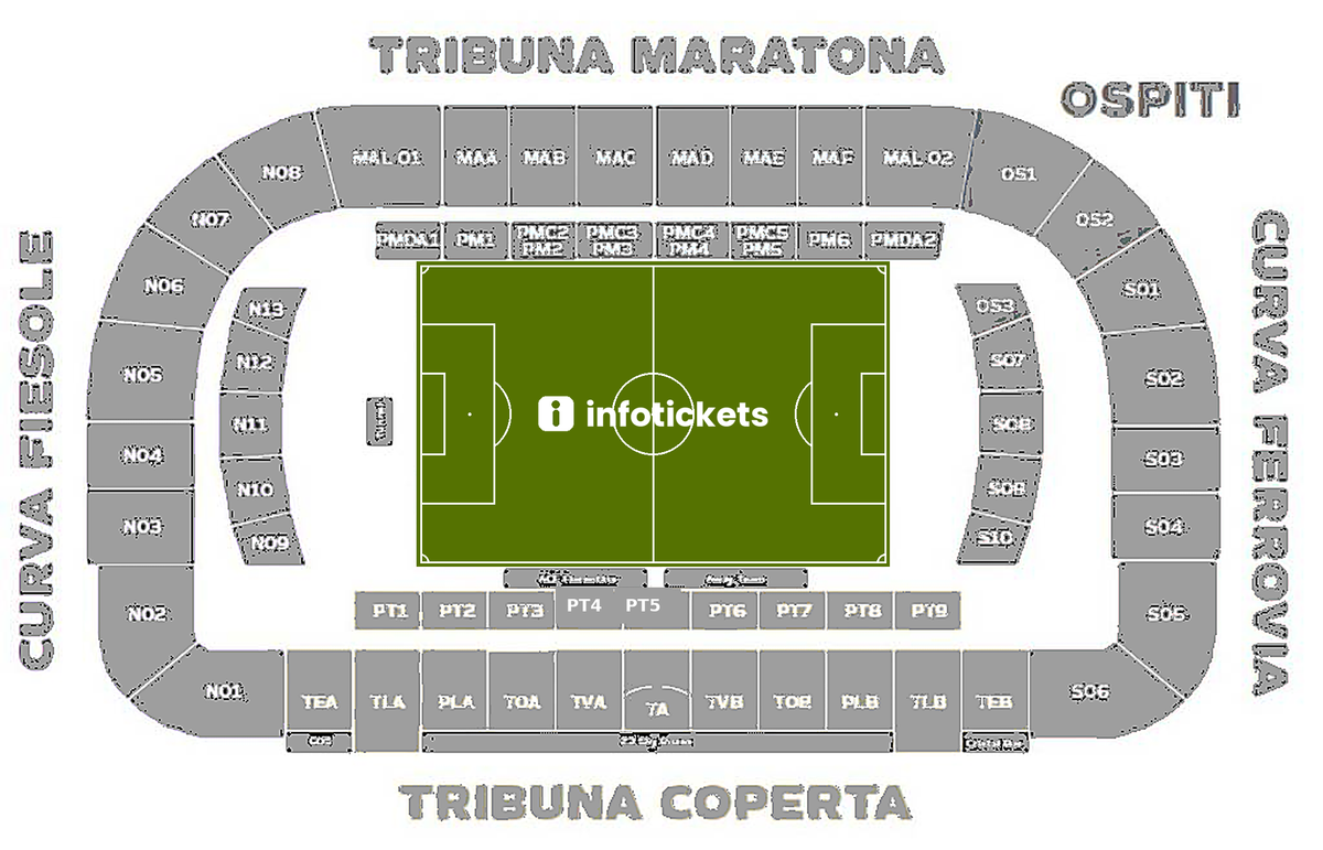 Seating Chart Entradas para la Fiorentina