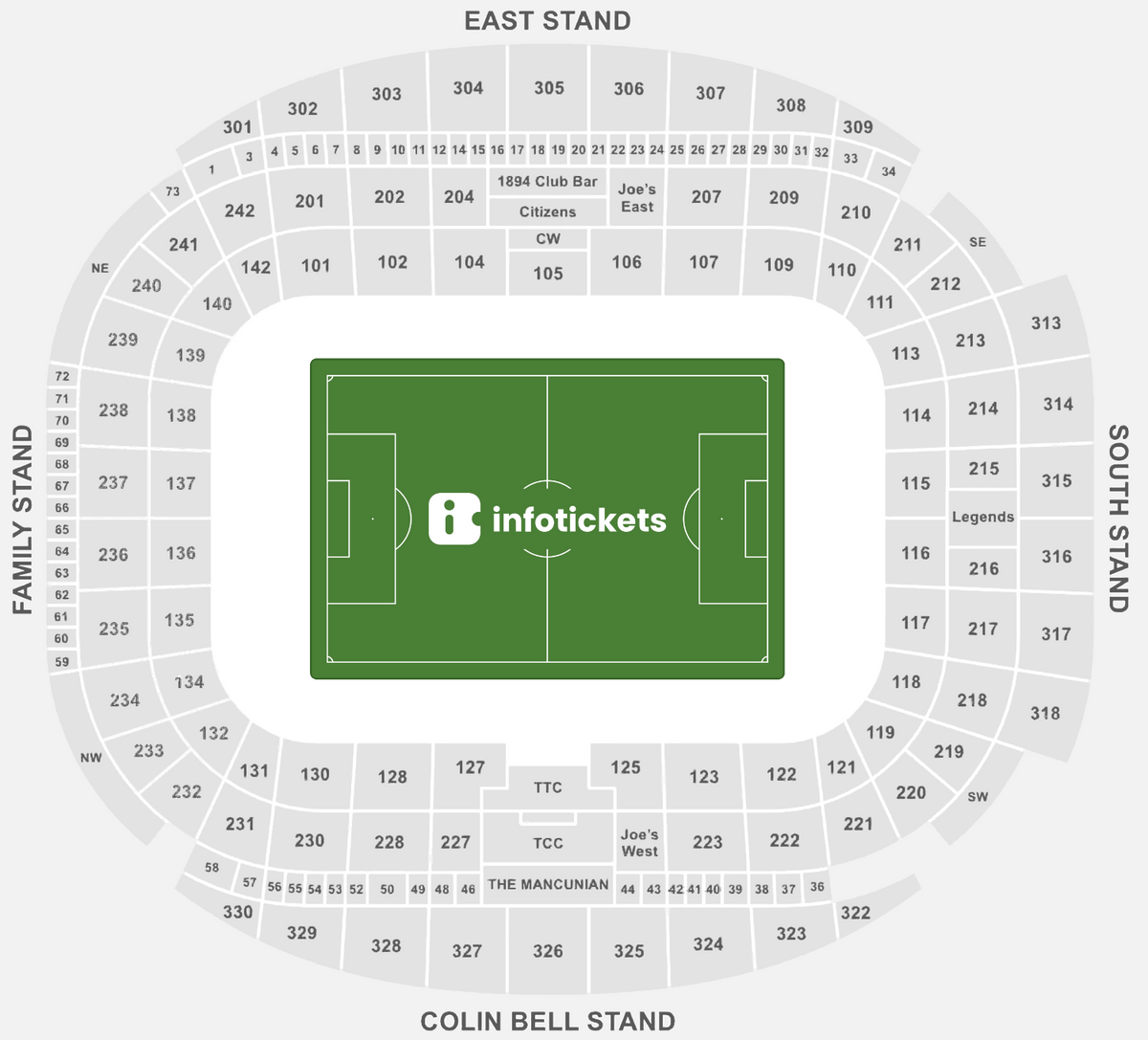 Seating Chart Manchester City Tickets