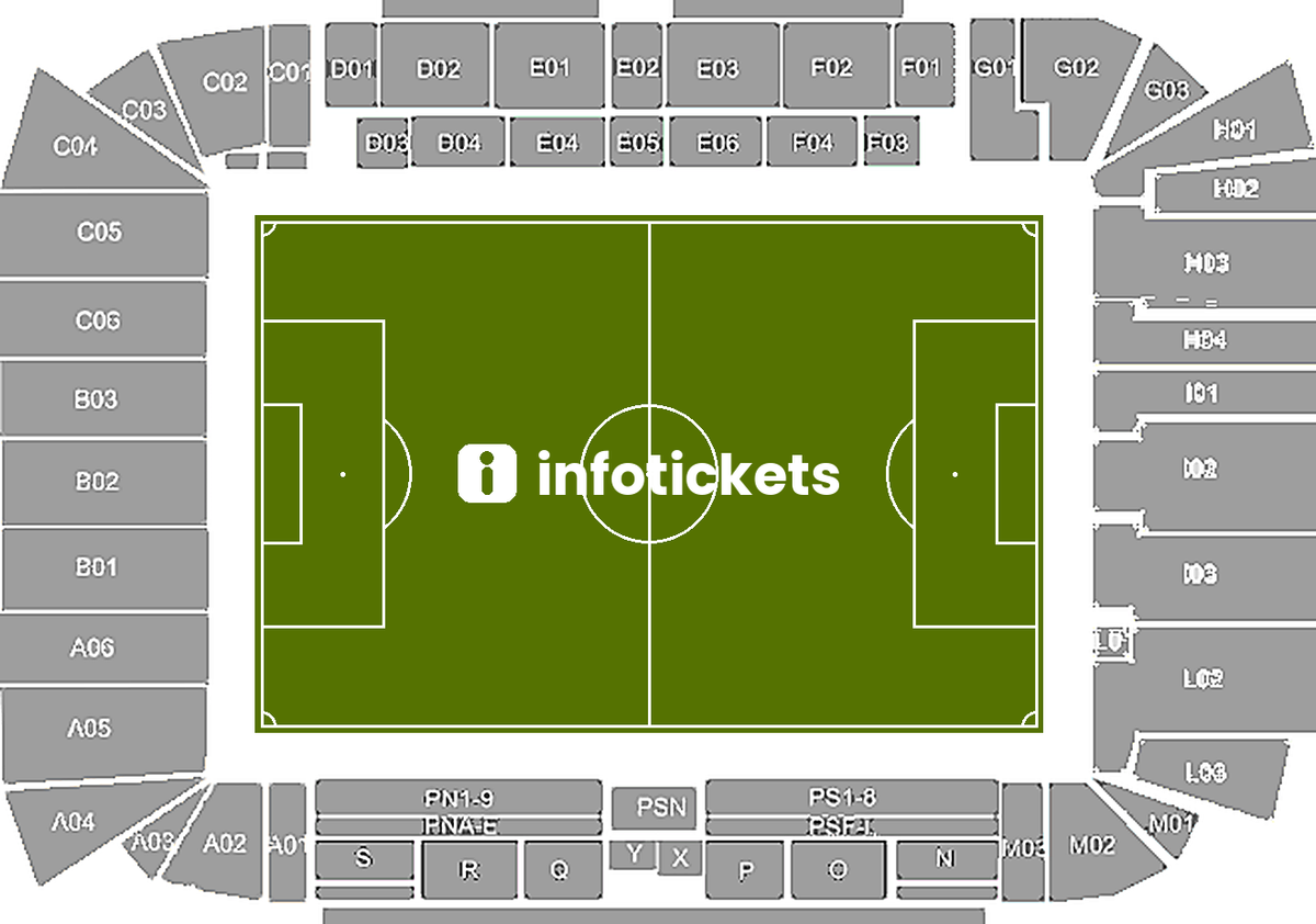 Seating Chart Entradas para el Atalanta BC