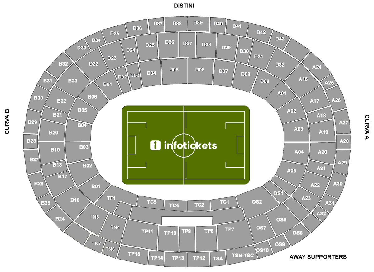 Seating Chart Entradas SSC Napoli