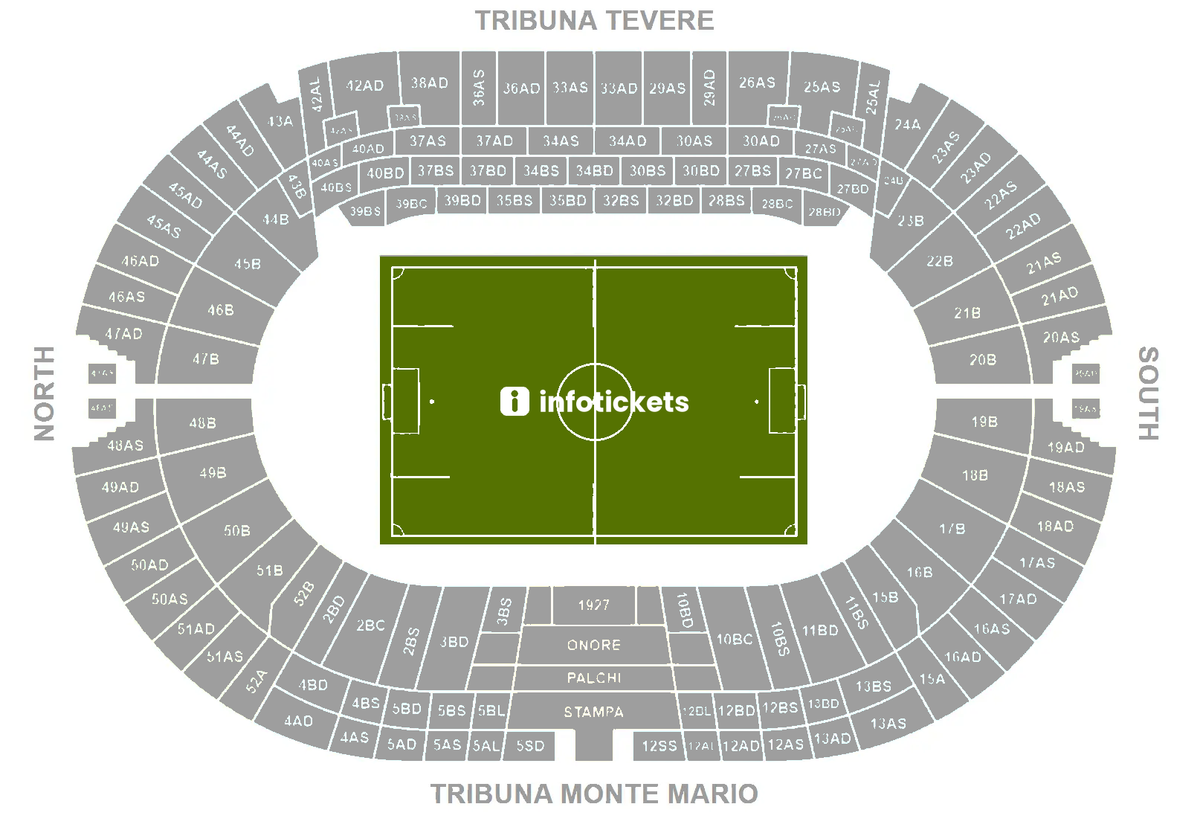 Seating Chart Entradas para la Lazio