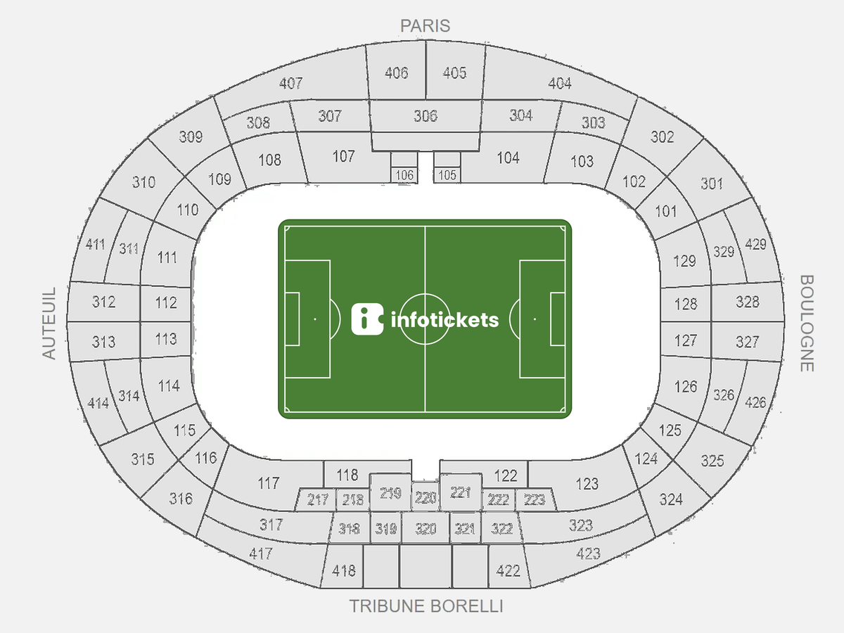 Seating Chart Paris Saint-Germain Tickets