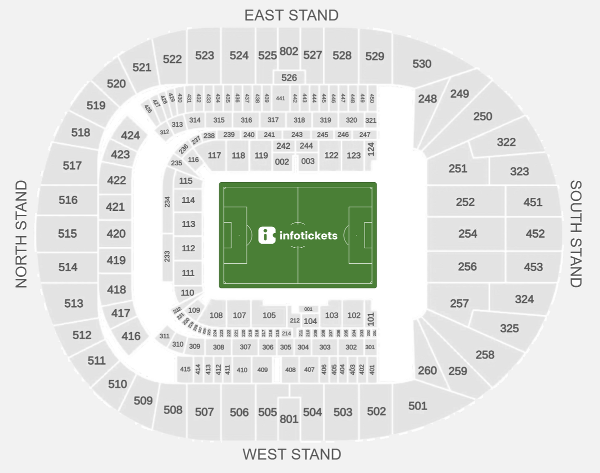 Seating Chart Tottenham Hotspur Tickets