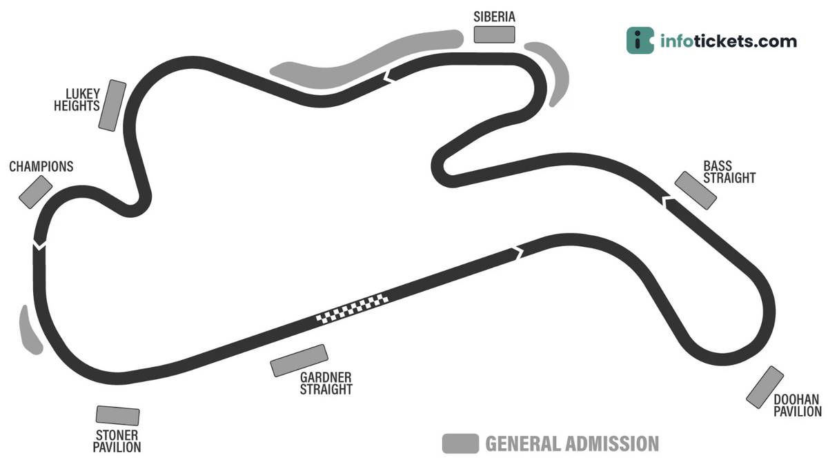 Seating Chart Australian Moto GP 2026 Tickets
