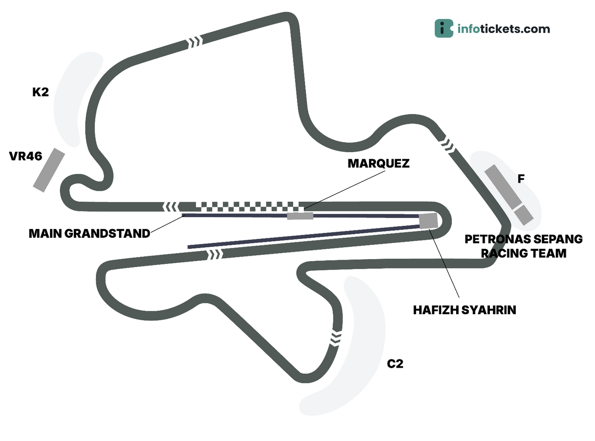 Seating Chart Malaysian Moto GP 2026 Tickets